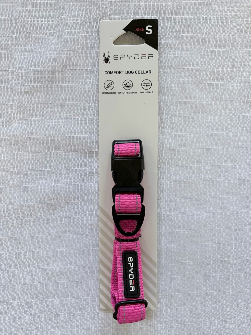 Spyder Pink Comfort Dog Collar - Small